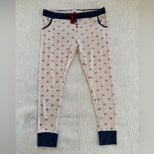 Women's Heart Print Pajama Pants